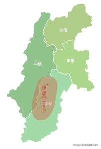 伊那谷の地図